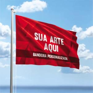 Bandeira Ultra-HD Tecido TecnoSport 100% Poliéster Tamanho Personalizado 4x0 Cor Impressão Sublimática Impressão Única Face Pedido mínimo R$ 100,00