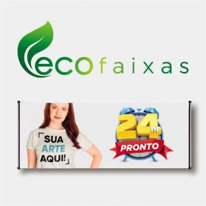 ECO Faixa HD 140cm Tecido Fibra Sintética DTEX Altura de 140cm 4x0 Cor Impressão Ultra-HD Sublimática  